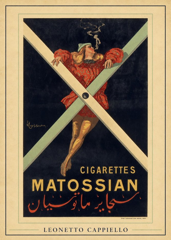 Leonetto Cappiello Cigarettes Matossian No6 - Juliste