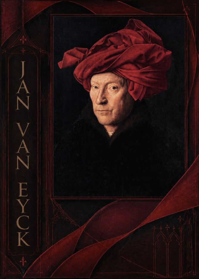 Jan van Eyck Portrait of a Man in a Turban No2 - Juliste