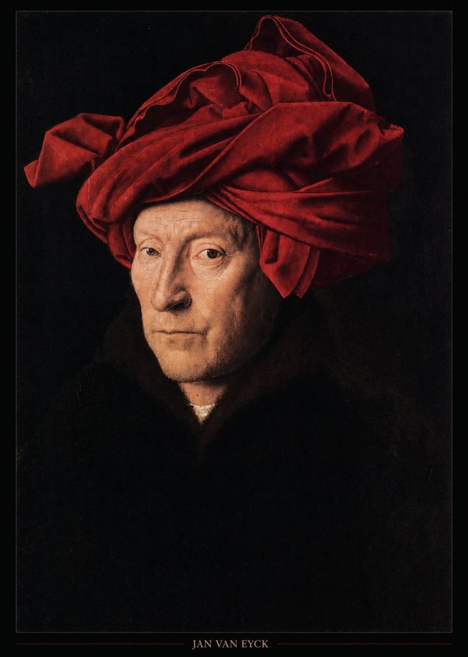 Jan van Eyck Portrait of a Man in a Turban No4 - Juliste