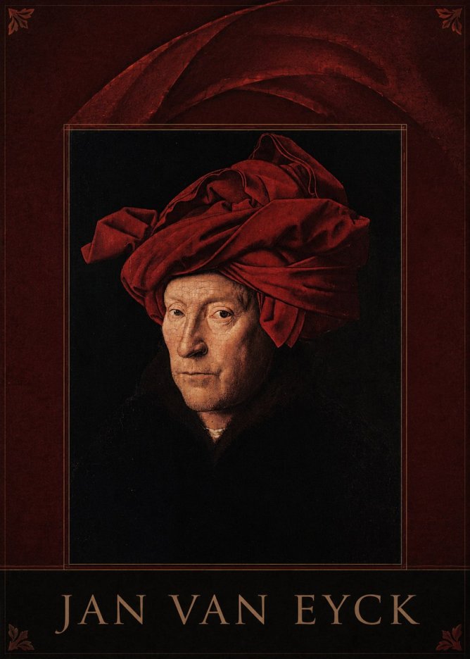 Jan van Eyck Portrait of a Man in a Turban No6 - Juliste