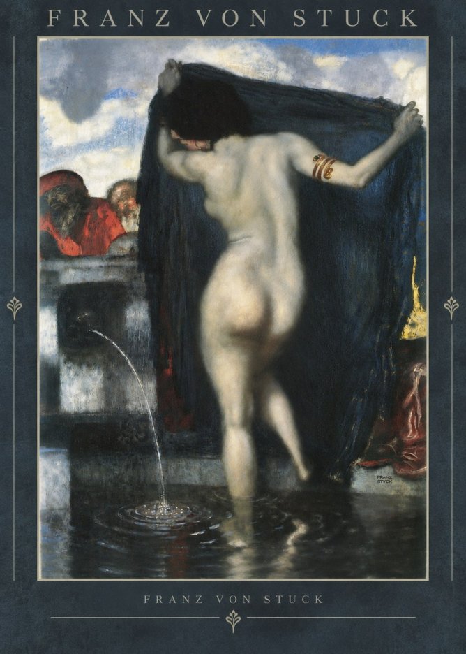 Franz von Stuck Susanna and the Elders No5 - Juliste