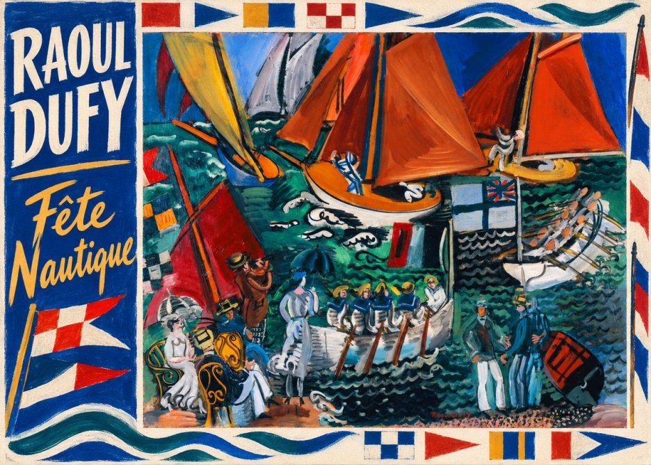 Raoul Dufy Fête Nautique No5 - Juliste