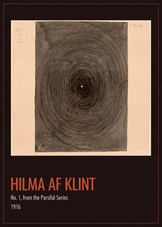 Hilma af Klint No. 1, from the Parsifal Series No1 - Juliste