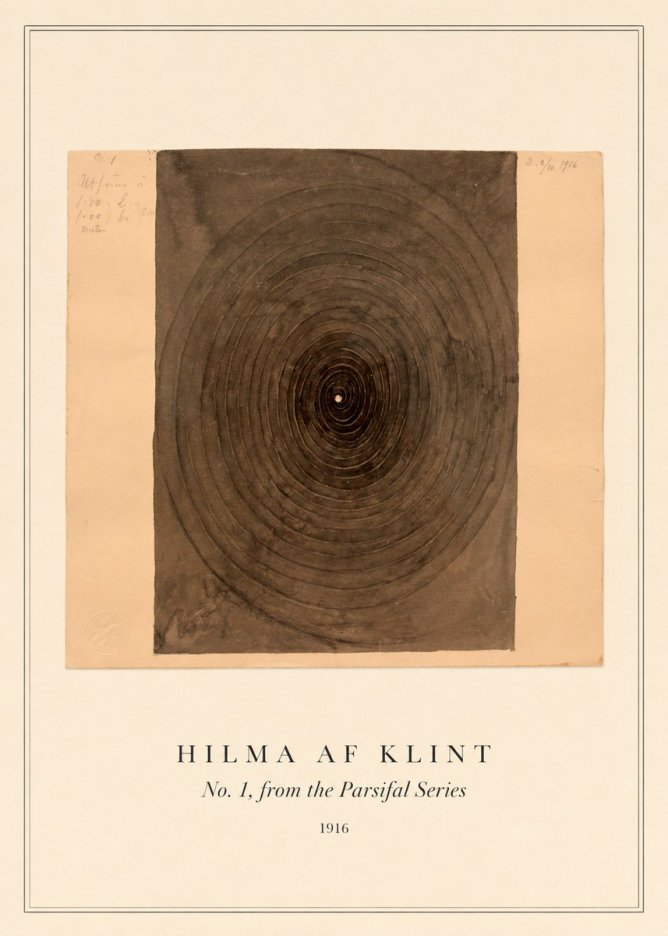 Hilma af Klint No. 1, from the Parsifal Series No3 - Juliste