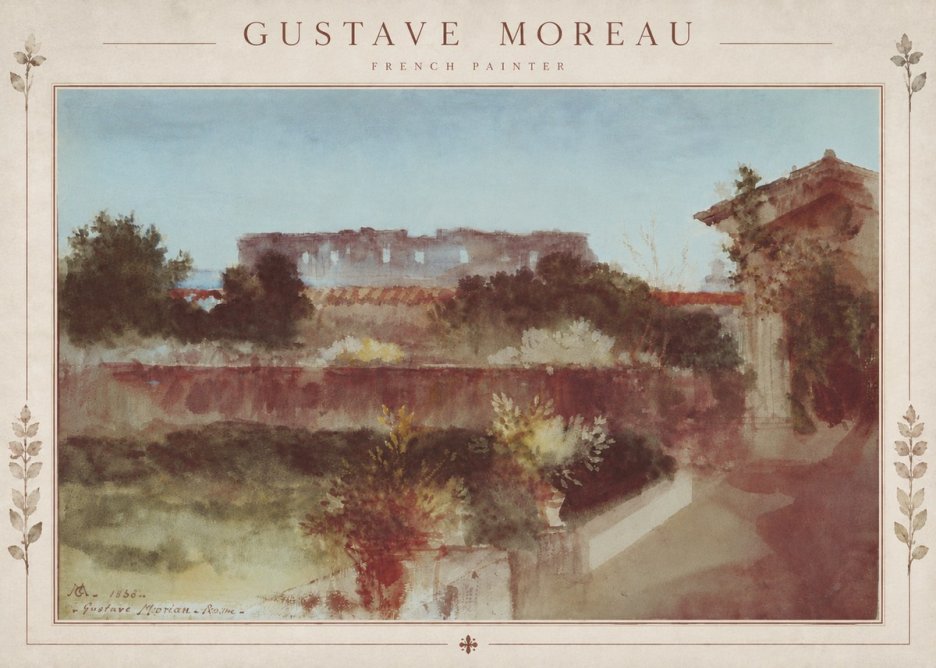 Gustave Moreau Rome No5 - Juliste