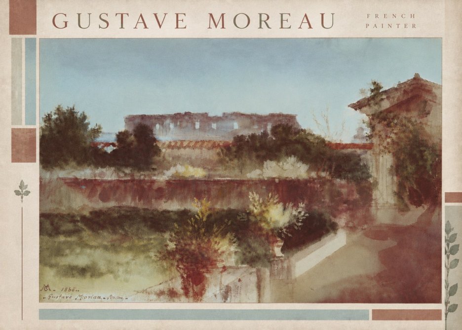 Gustave Moreau Rome No6 - Juliste