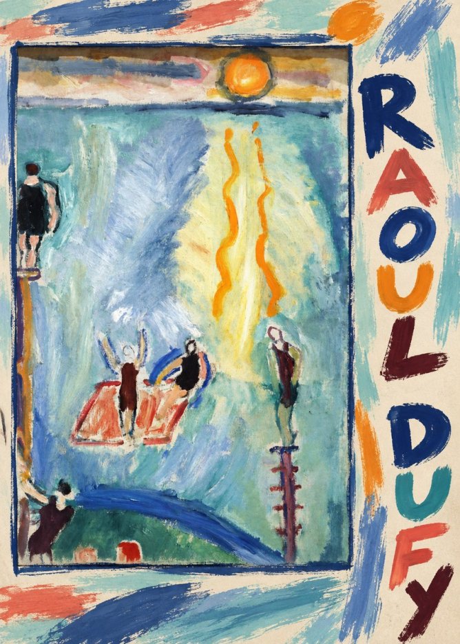 Raoul Dufy The Swimmers No3 - Juliste