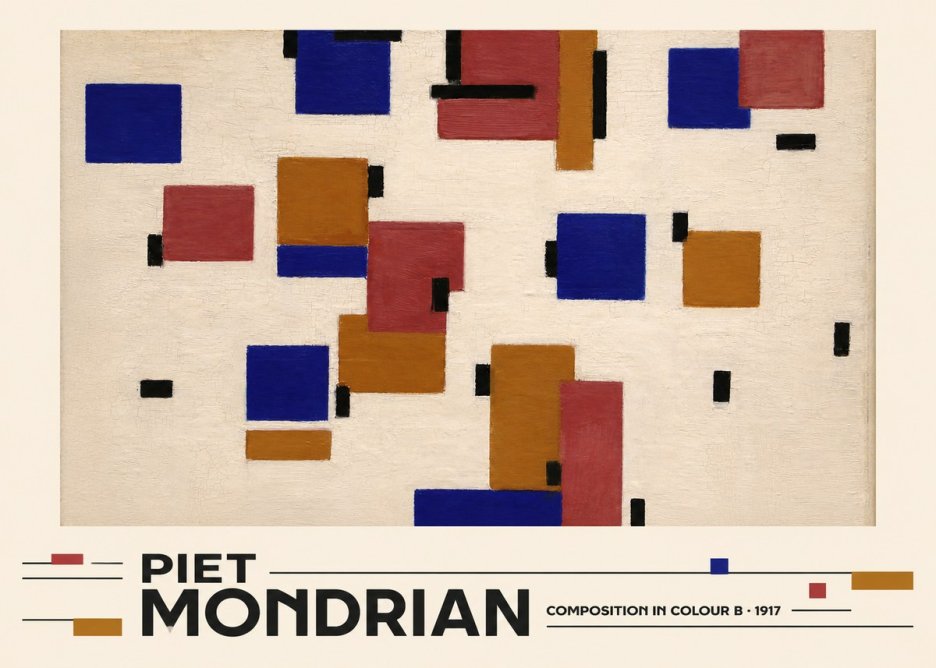 Piet Mondrian Composition in Colour B No3 - Juliste