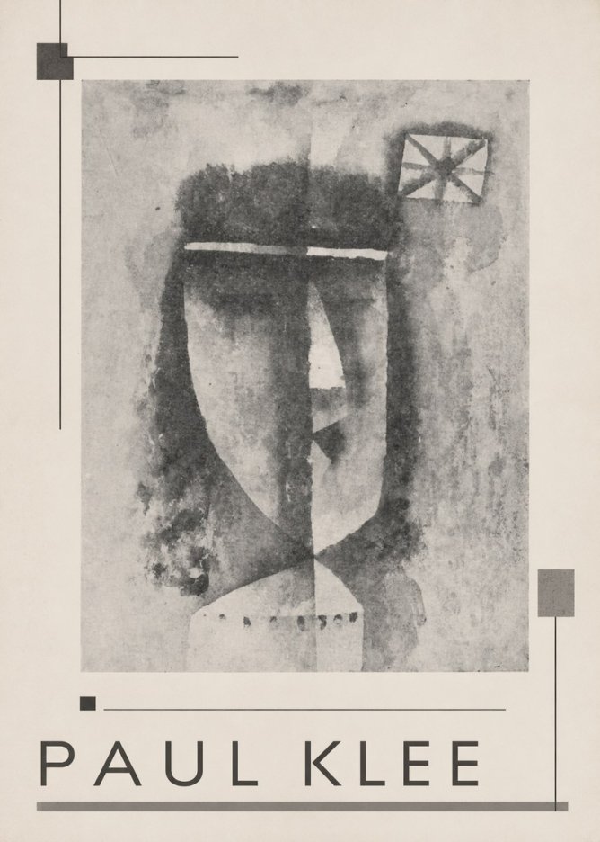 Paul Klee Head of a Man No3 - Juliste