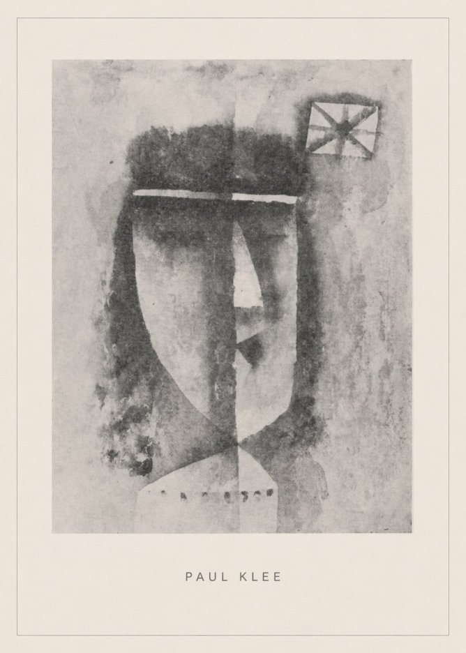 Paul Klee Head of a Man No5 - Juliste