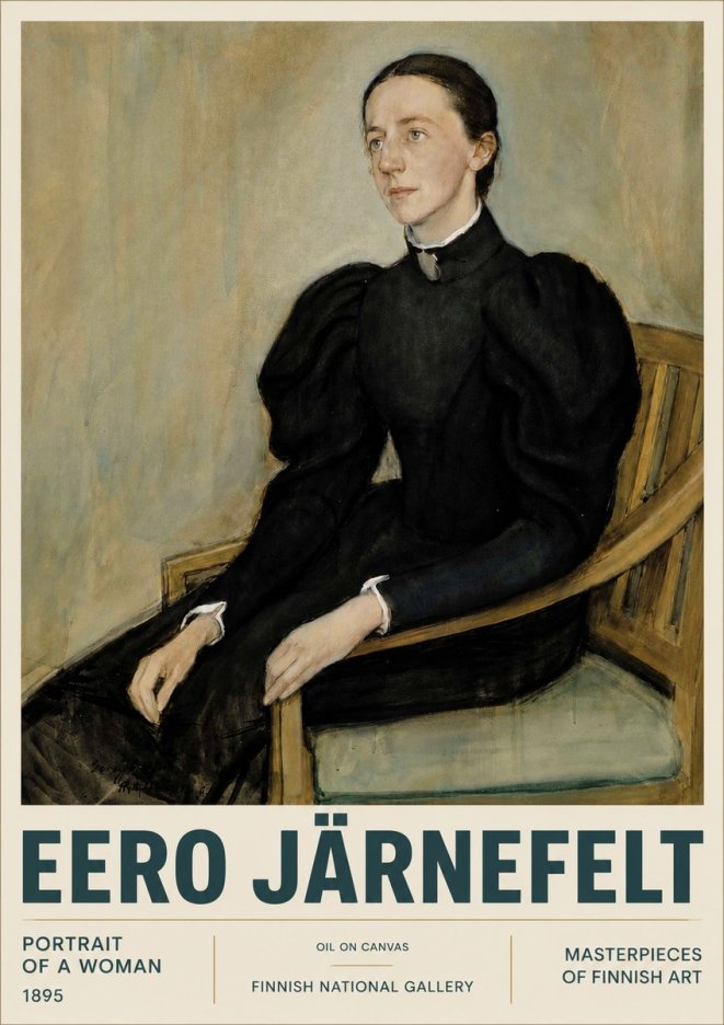 Eero Järnefelt Portrait of a Woman No4 - Juliste
