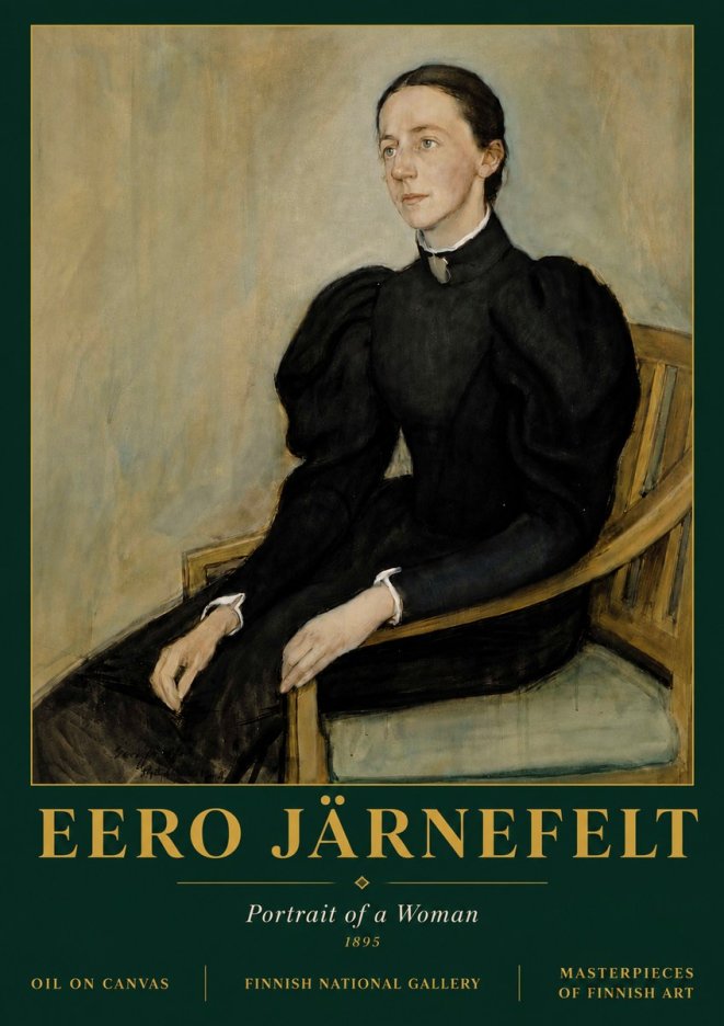 Eero Järnefelt Portrait of a Woman No5 - Juliste