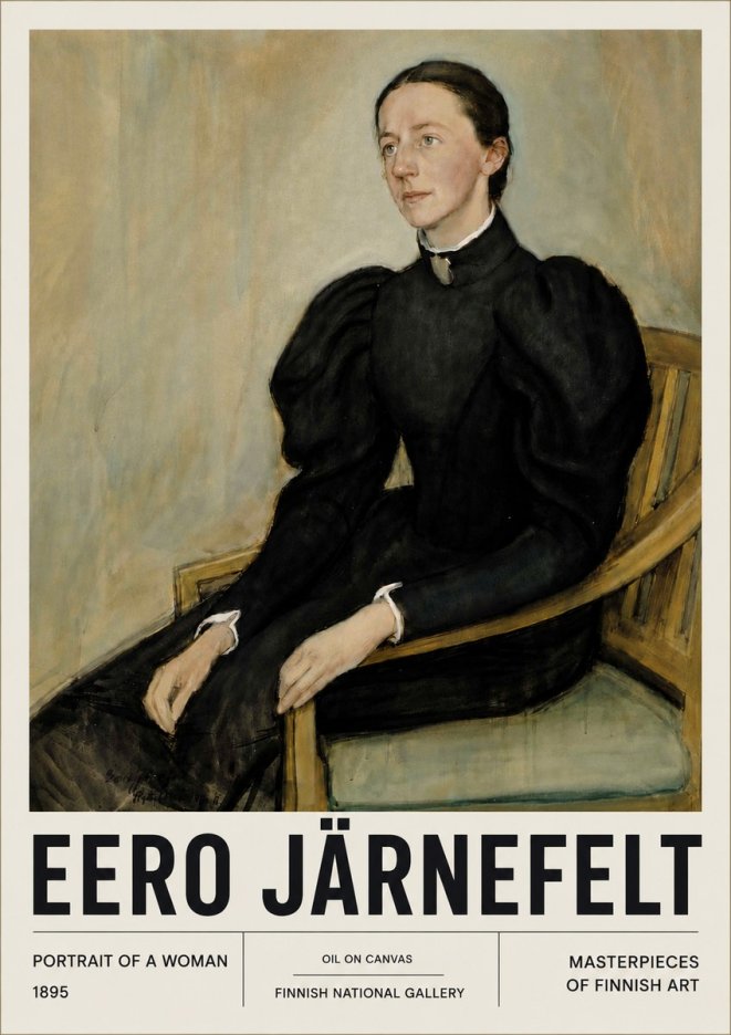 Eero Järnefelt Portrait of a Woman No6 - Juliste