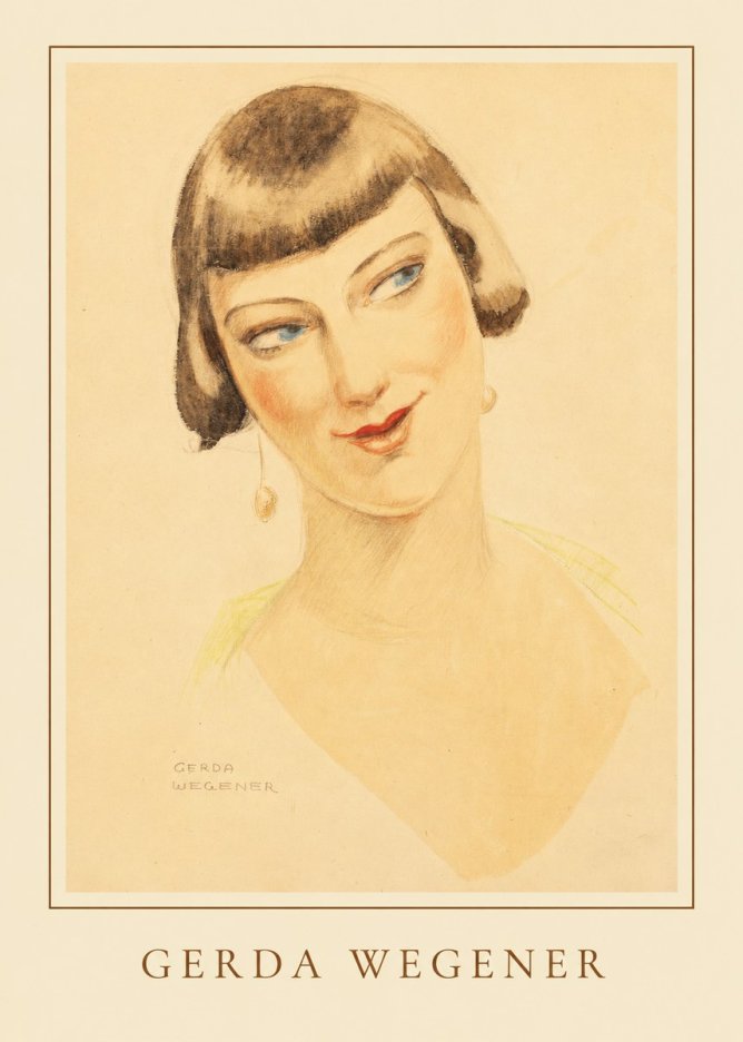 Gerda Wegener Portrait of a Lady No5 - Juliste