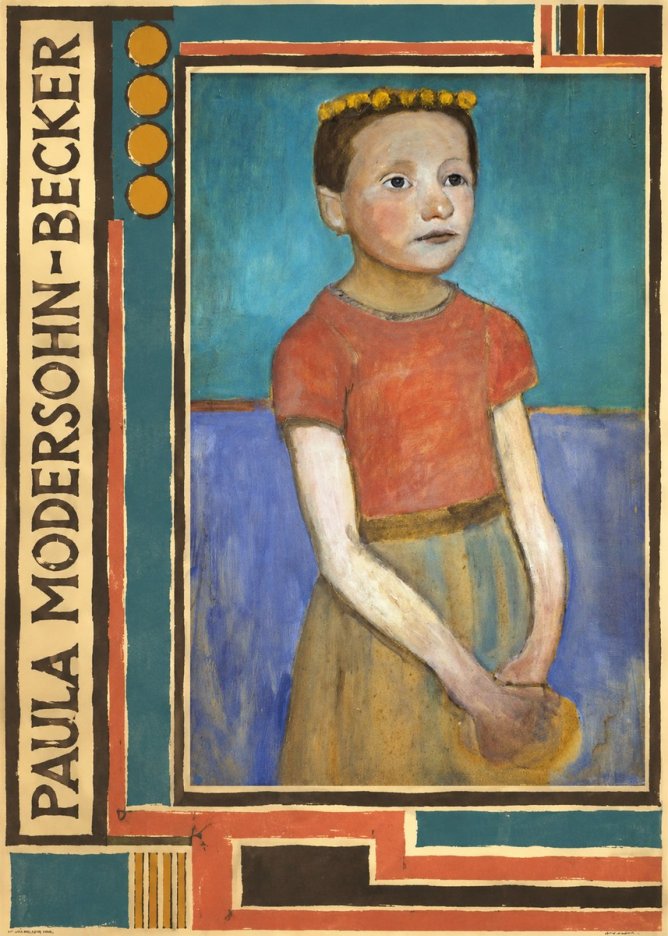 Paula Modersohn-Becker Girl with Crown No5 - Juliste