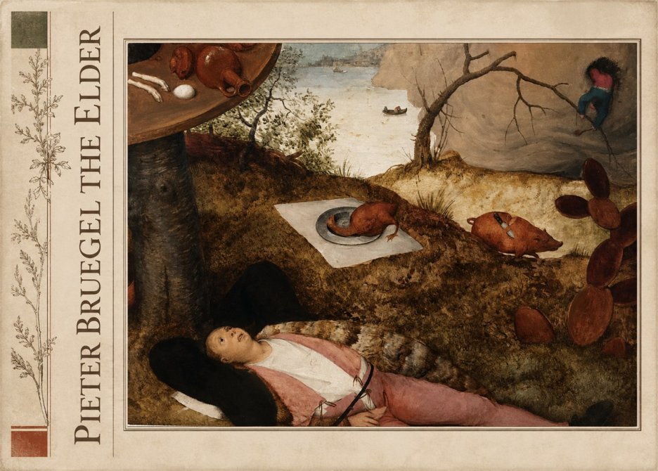 Pieter Bruegel The Land of Cockaigne II No2 - Juliste