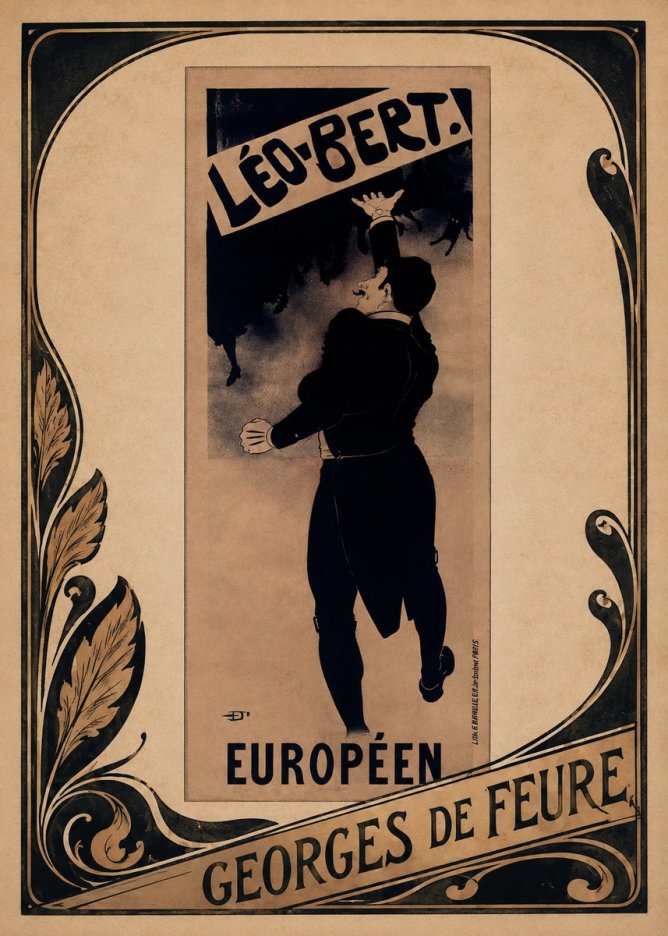 Georges de Feure Léo-bert. Européen No1 - Juliste