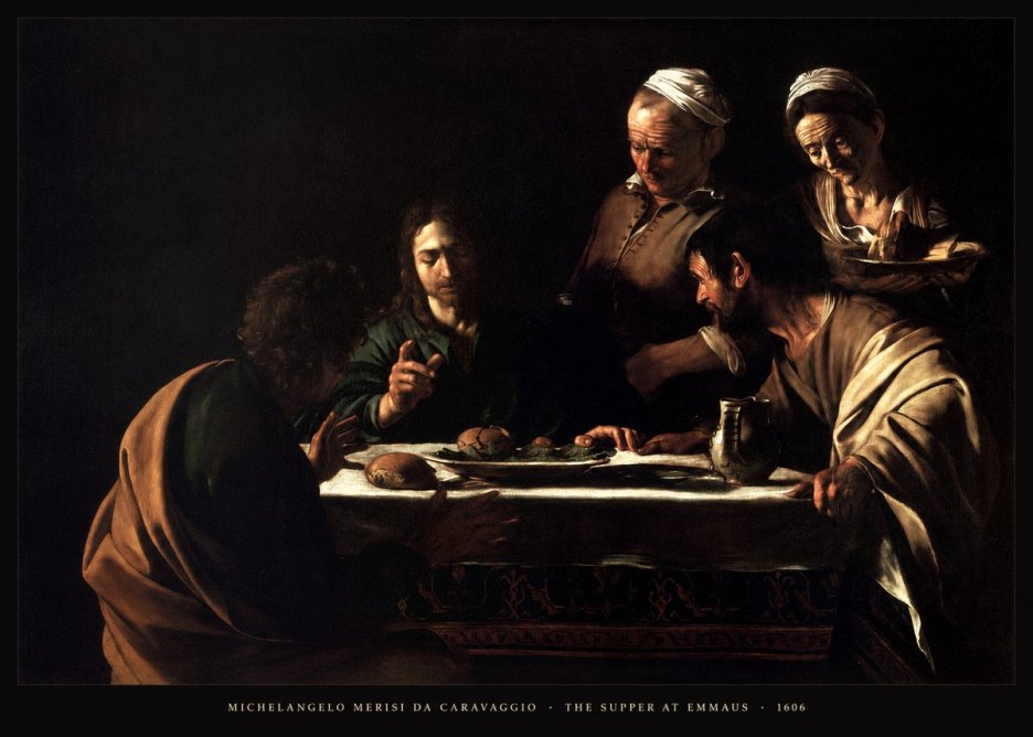 Michelangelo Merisi da Caravaggio The Supper at Emmaus II No4 - Juliste