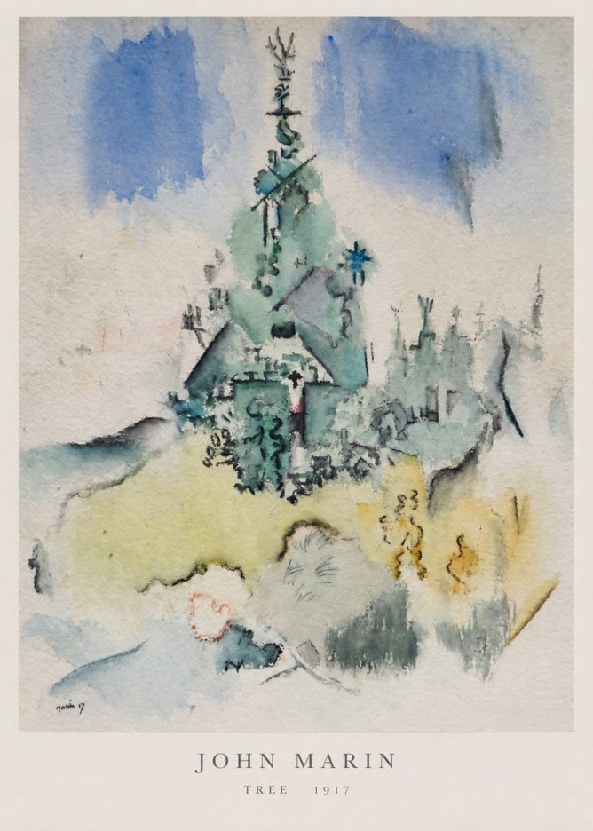 John Marin Tree No6 - Juliste