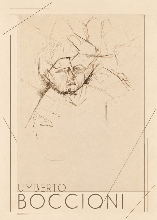 Umberto Boccioni Head Study No1 - Juliste