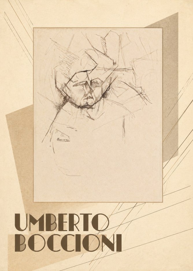 Umberto Boccioni Head Study No3 - Juliste