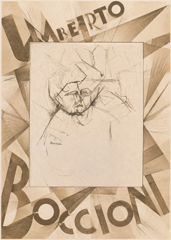 Umberto Boccioni Head Study No5 - Juliste