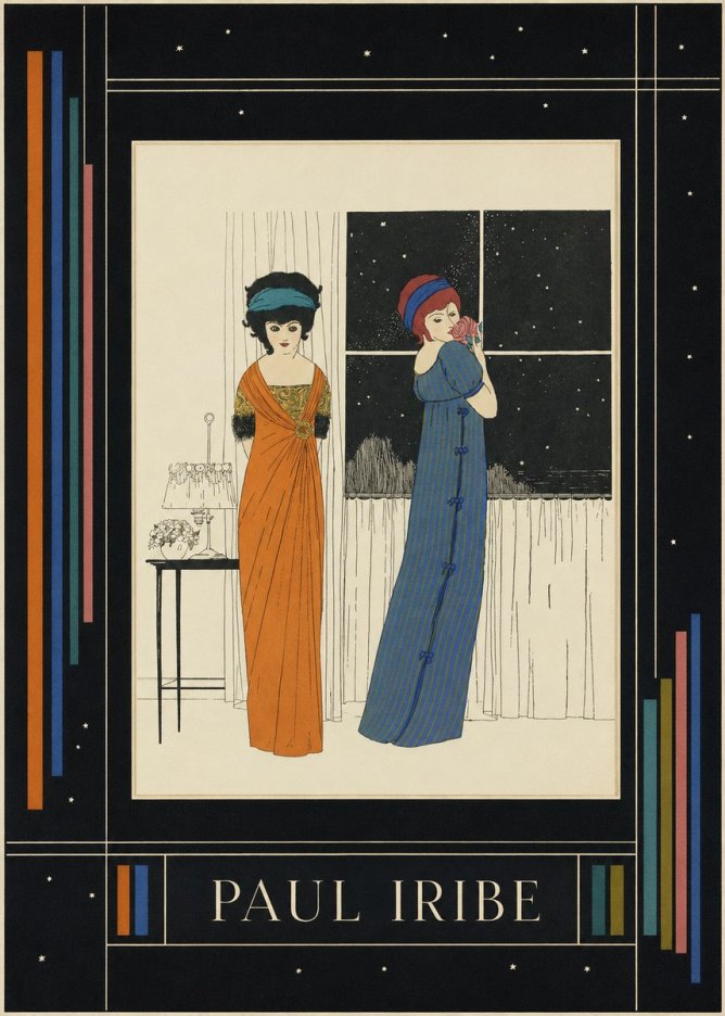 Paul Iribe Evening Elegance No4 - Juliste
