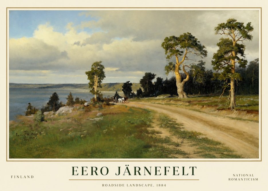 Eero Järnefelt Roadside Landscape, 1884 No1 - Juliste