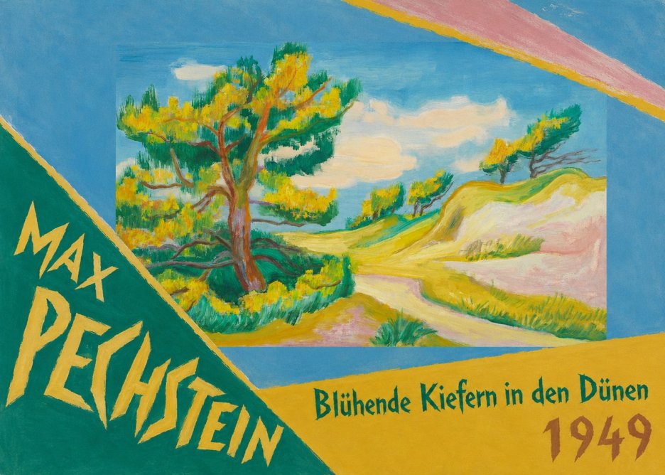 Max Pechstein Blühende Kiefern in Den Dünen No5 - Juliste
