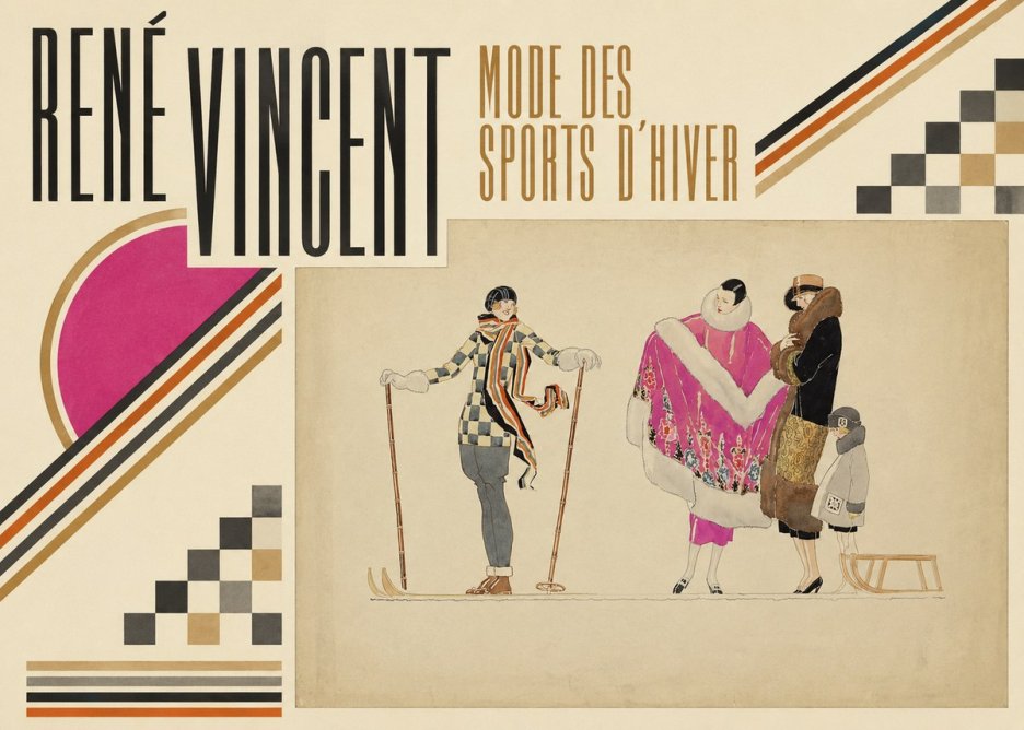 René Vincent Mode Des Sports D'hiver No6 - Juliste