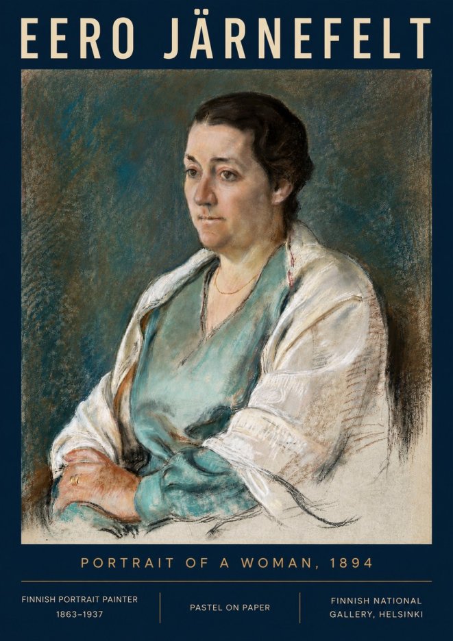 Eero Järnefelt Portrait of a Woman, 1894 No4 - Juliste
