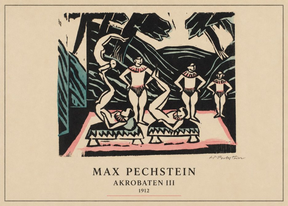 Max Pechstein Akrobaten Iii No4 - Juliste
