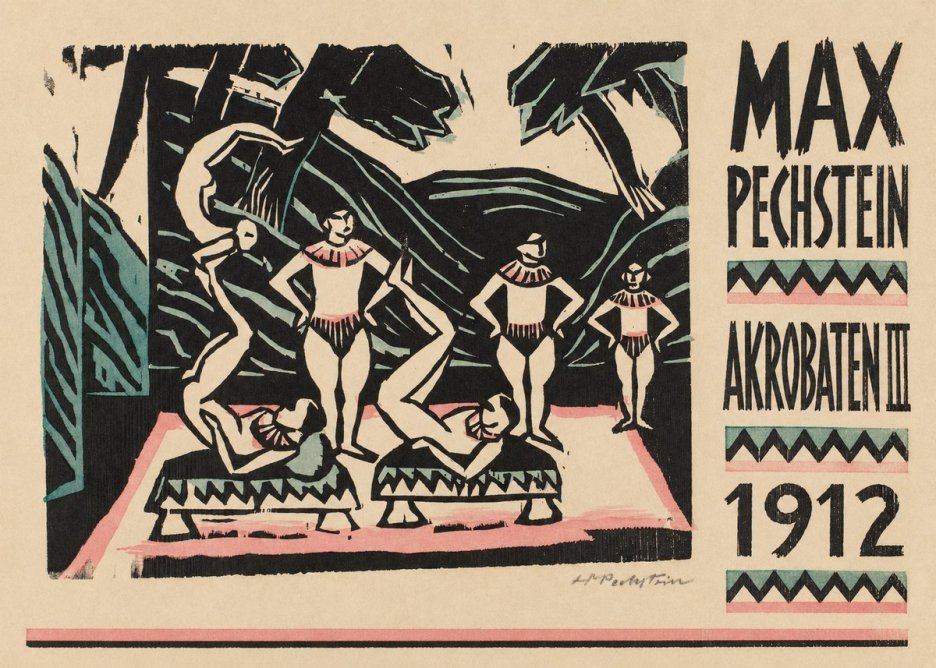 Max Pechstein Akrobaten Iii No6 - Juliste