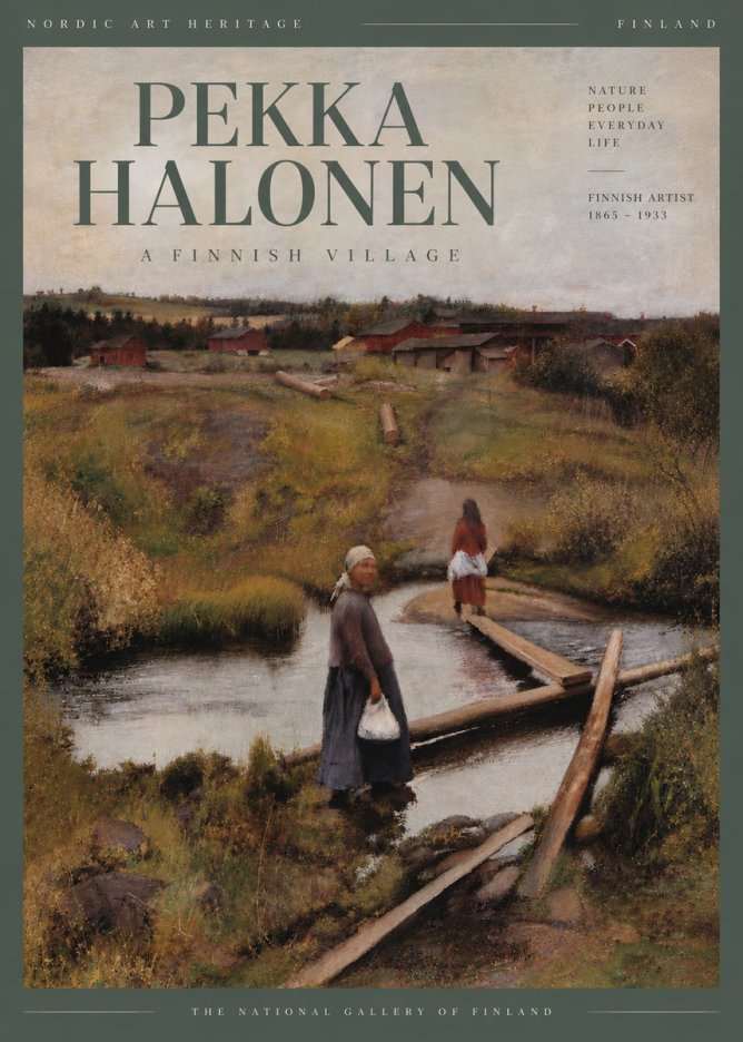 Pekka Halonen A Finnish Village No4 - Juliste