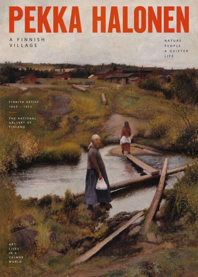 Pekka Halonen A Finnish Village No5 - Juliste