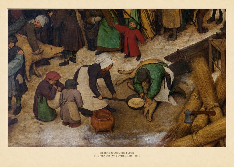 Pieter Bruegel The Census at Bethlehem VI No5 - Juliste