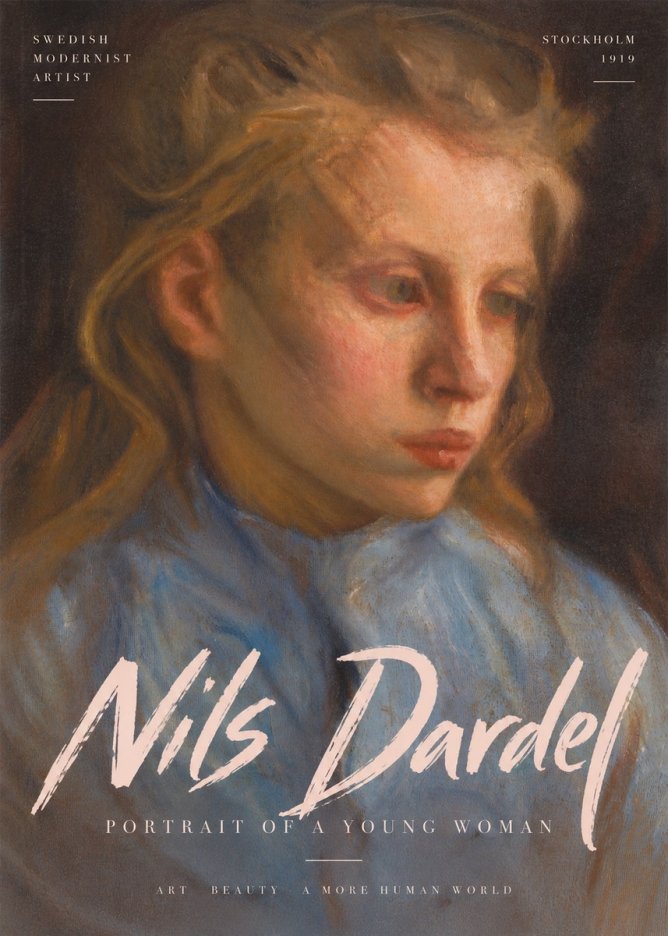 Nils Dardel Portrait of a Young Woman No5 - Juliste