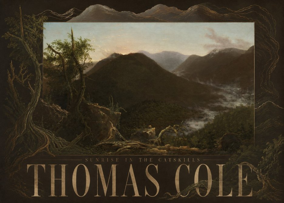 Thomas Cole Sunrise in the Catskills II No5 - Juliste