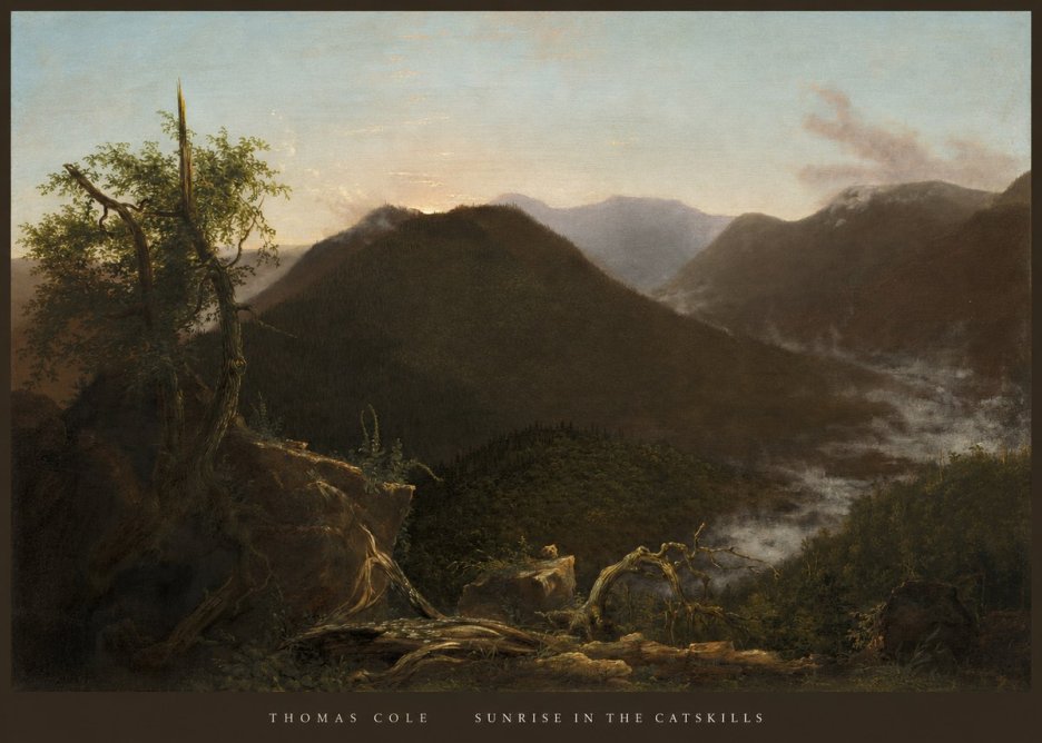 Thomas Cole Sunrise in the Catskills II No6 - Juliste