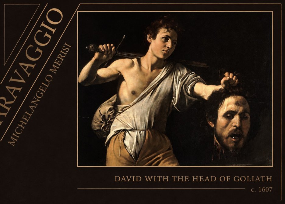 Michelangelo Merisi da Caravaggio David with the Head of Goliath V No5 - Juliste