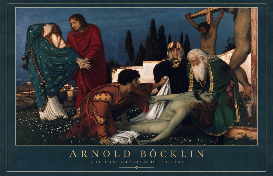 Arnold Böcklin The Lamentation of Christ No2 - Juliste