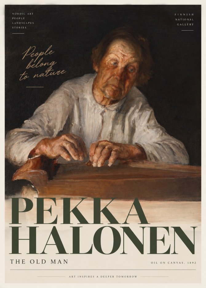 Pekka Halonen The Old Man No3 - Juliste