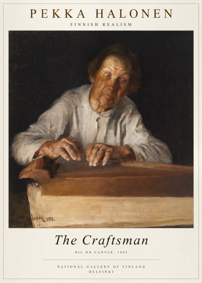 Pekka Halonen The Old Man No4 - Juliste