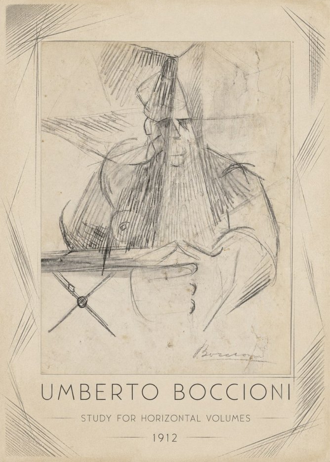 Umberto Boccioni Study for Horizontal Volumes No1 - Juliste