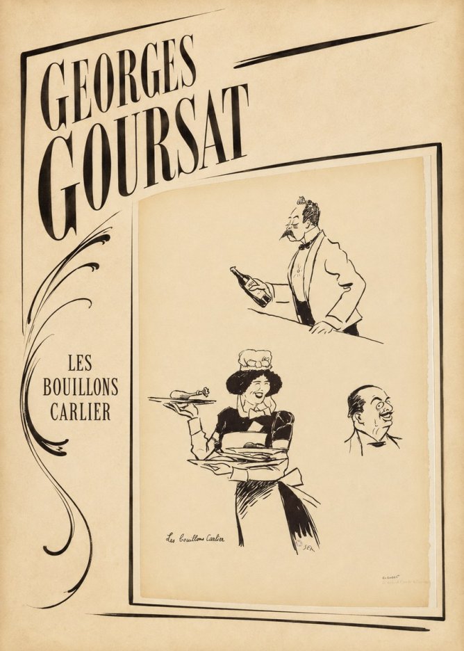 Georges Goursat Les Bouillons Carlier II No2 - Juliste