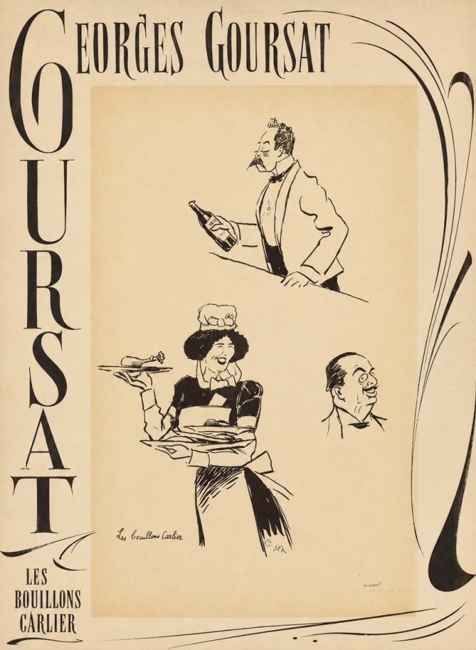 Georges Goursat Les Bouillons Carlier II No6 - Juliste