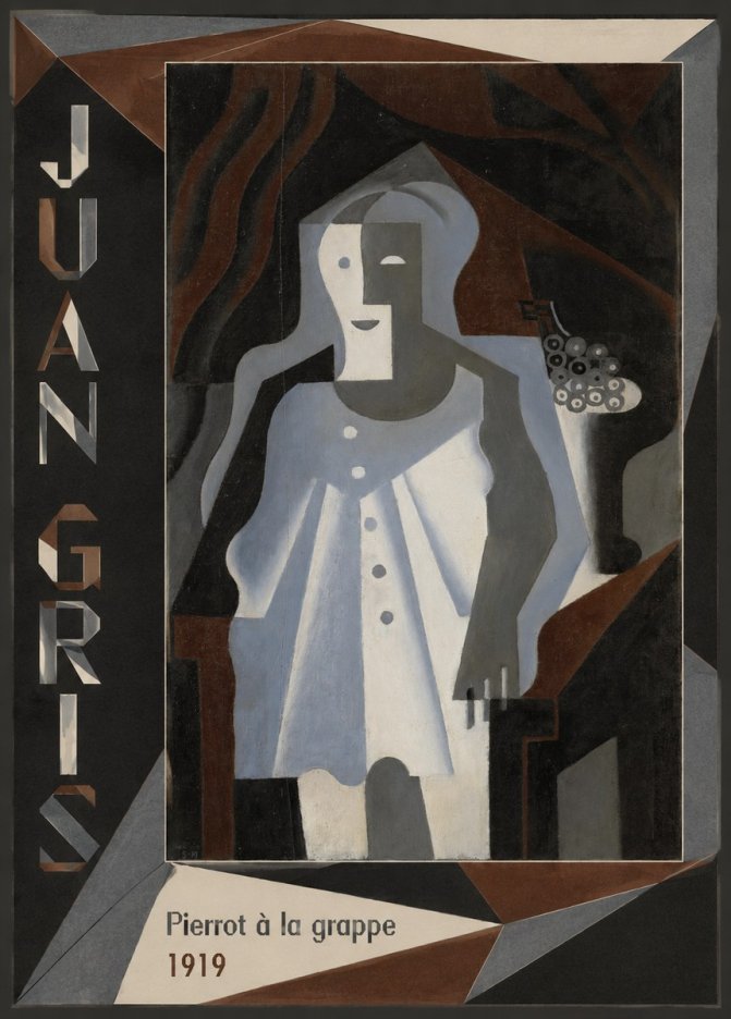 Juan Gris Pierrot À La Grappe No2 - Juliste