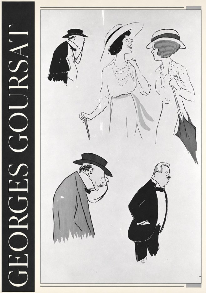 Georges Goursat Character Studies No3 - Juliste