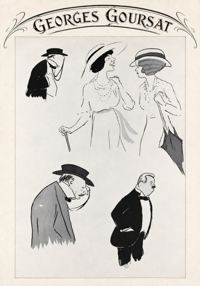 Georges Goursat Character Studies No4 - Juliste
