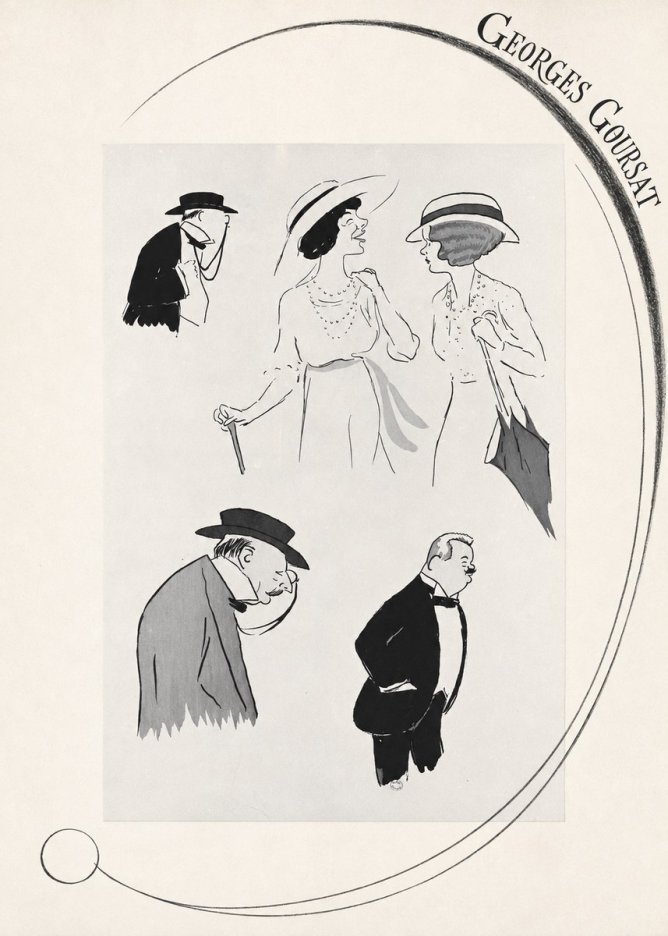 Georges Goursat Character Studies No6 - Juliste